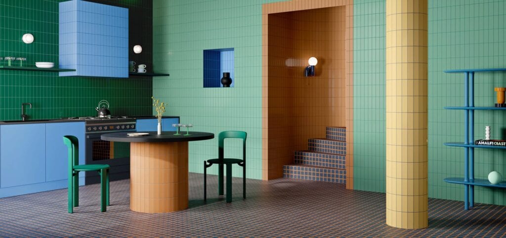 Boschet tiles: a kitchen, floor and wall