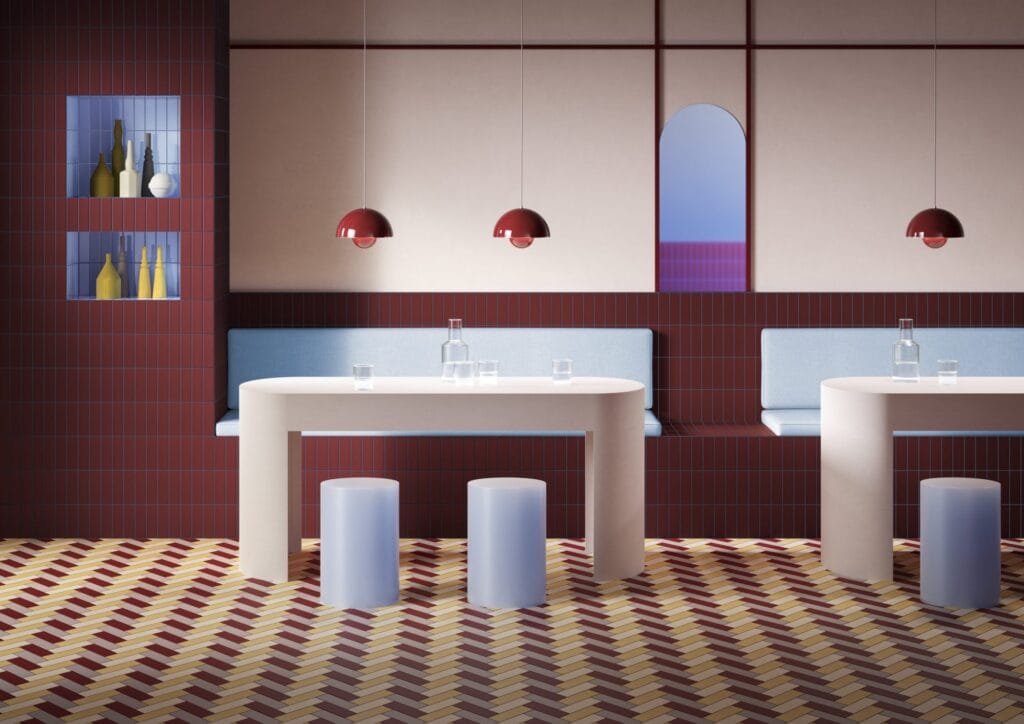Boschet tiles: a restaurant
