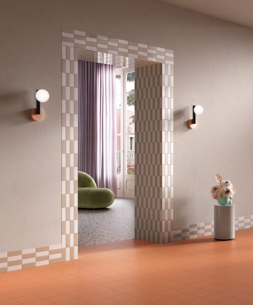 Boschet tiles: a hallway