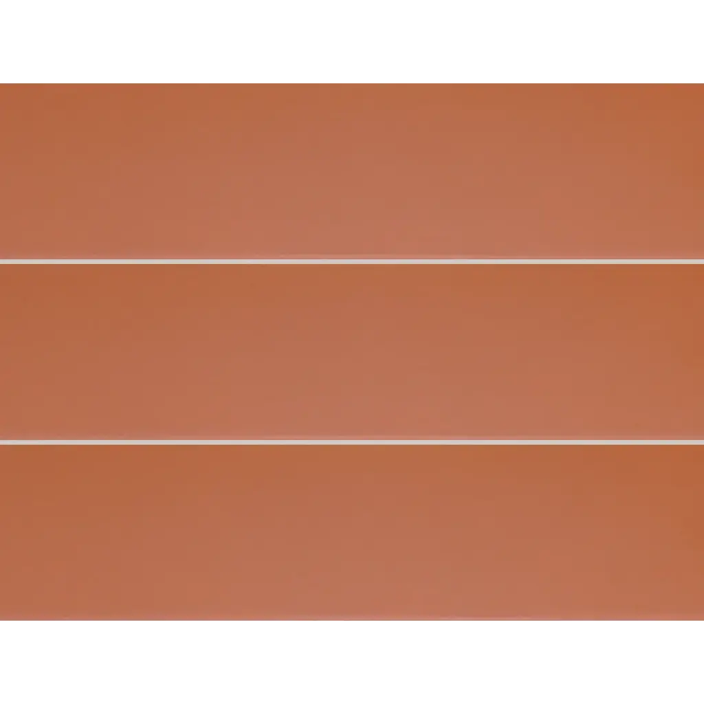 PRL-Coral Flat 75 x 300mm flat glazed wall tile, three tiles stacked