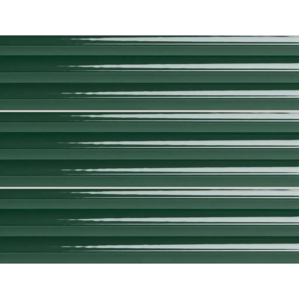 PRL-Emerald Fluted 75 x 300mm fluted glazed wall tile, three tiles stacked
