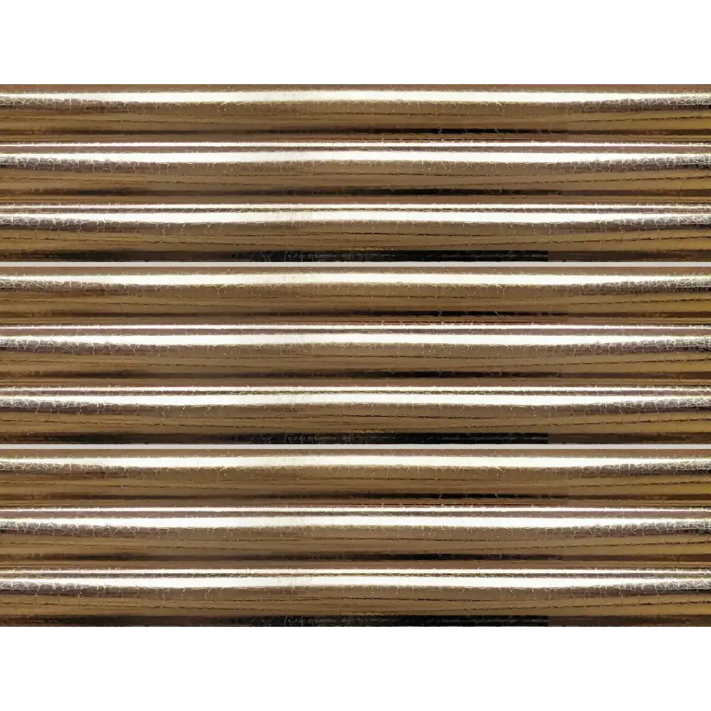 PRL-Gold Reeded 75 x 300mm reeded glazed wall tile, three tiles stacked
