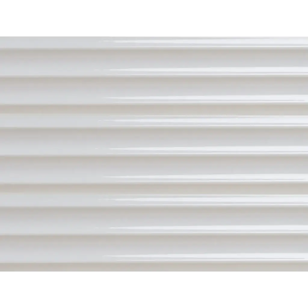 PRL-Grey Fluted 75 x 300mm fluted glazed wall tile, three tiles stacked