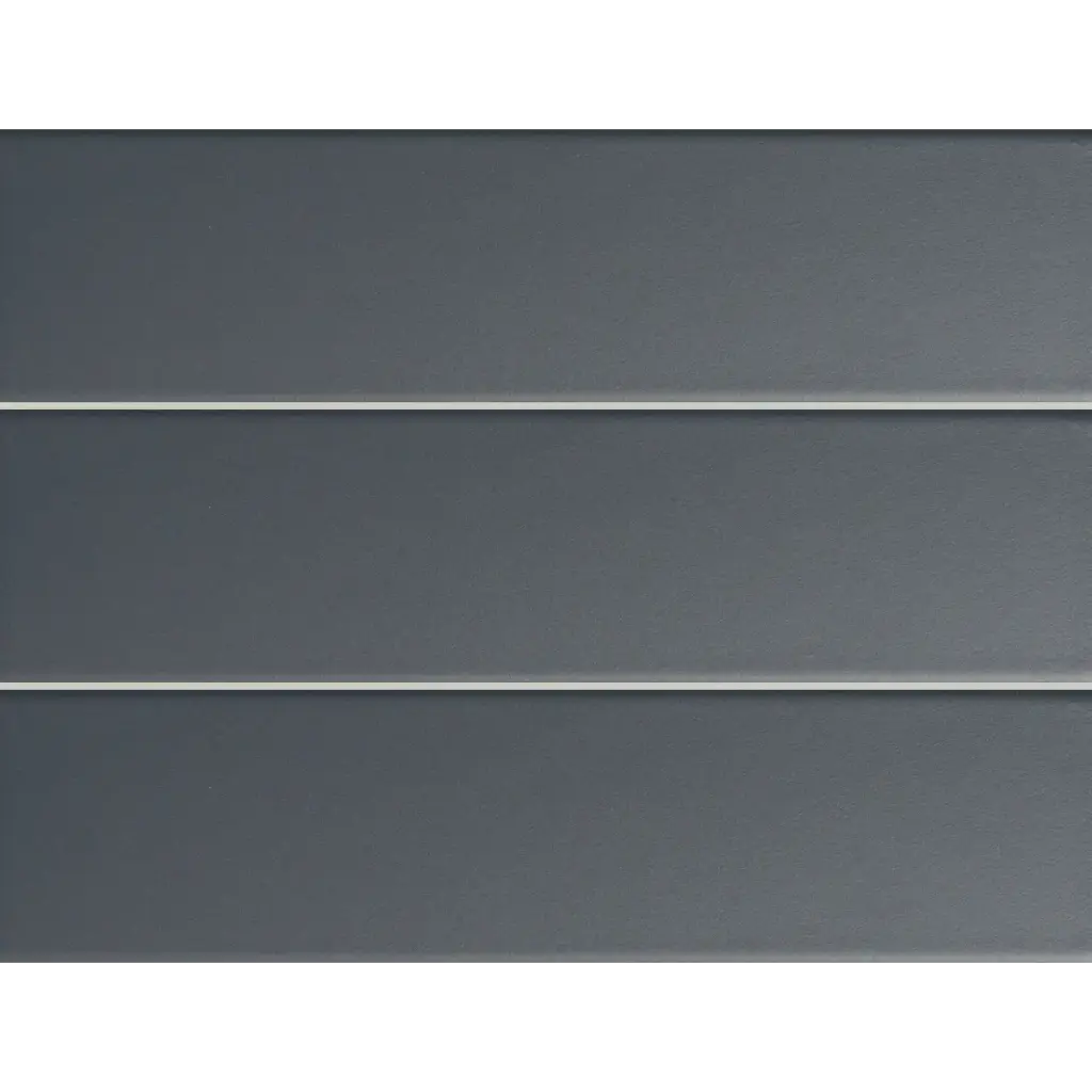PRL-Ocean Flat 75 x 300mm flat glazed wall tile, three tiles stacked