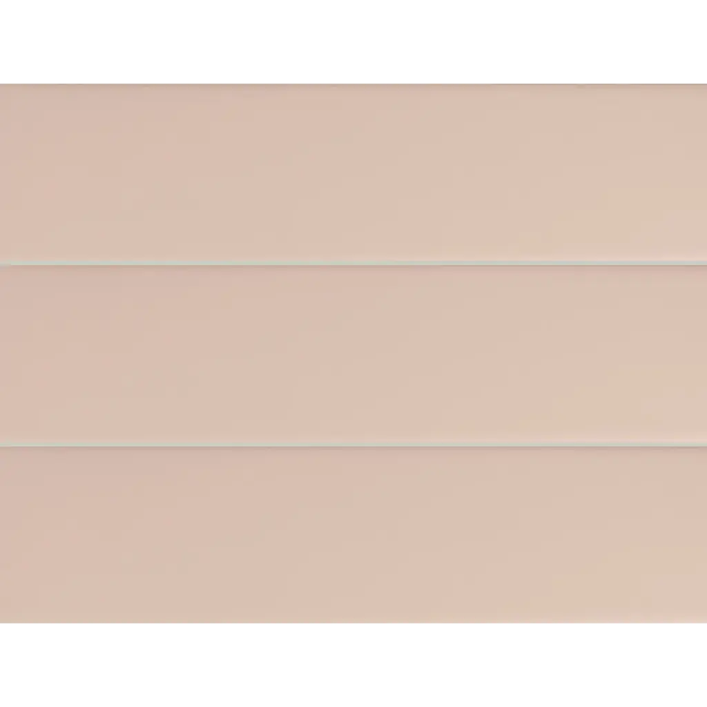 PRL-Pink Flat 75 x 300mm flat glazed wall tile, three tiles stacked
