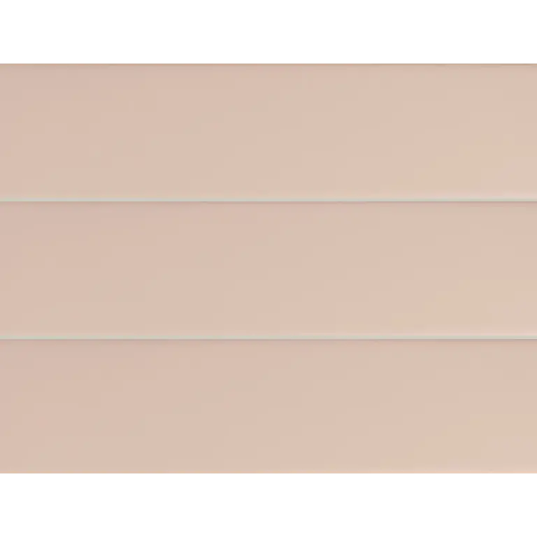 PRL-Pink Flat 75 x 300mm flat glazed wall tile, three tiles stacked