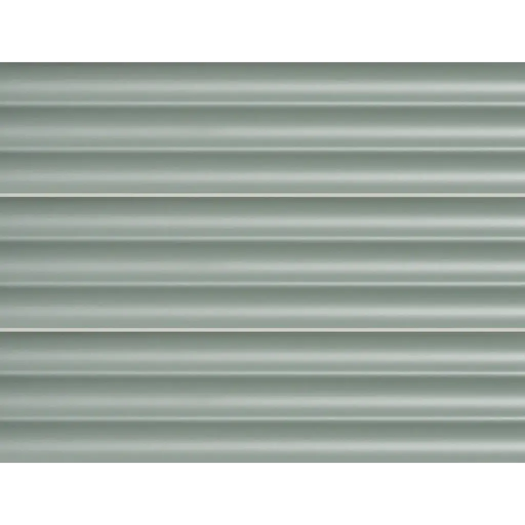 PRL-Sage Reeded 75 x 300mm reeded glazed wall tile, three tiles stacked