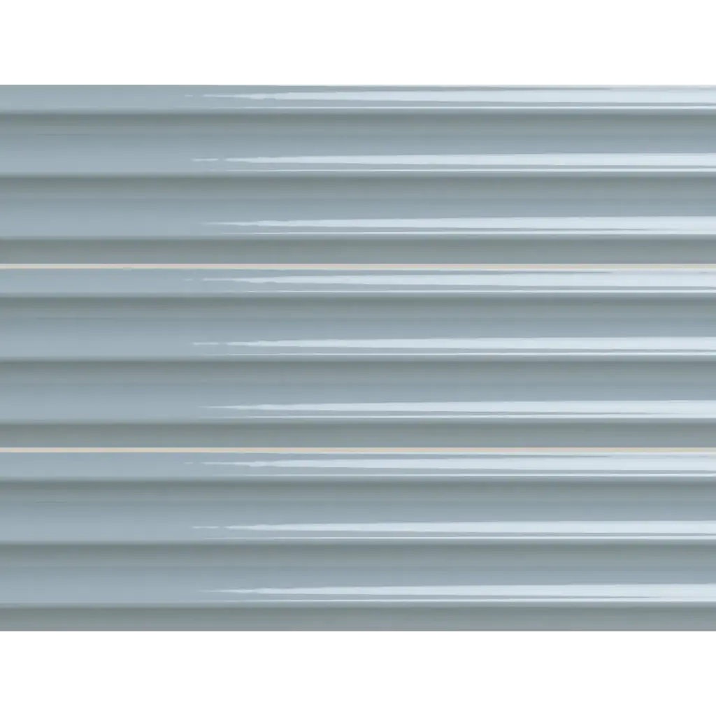 PRL-Sky Fluted 75 x 300mm fluted glazed wall tile, three tiles stacked