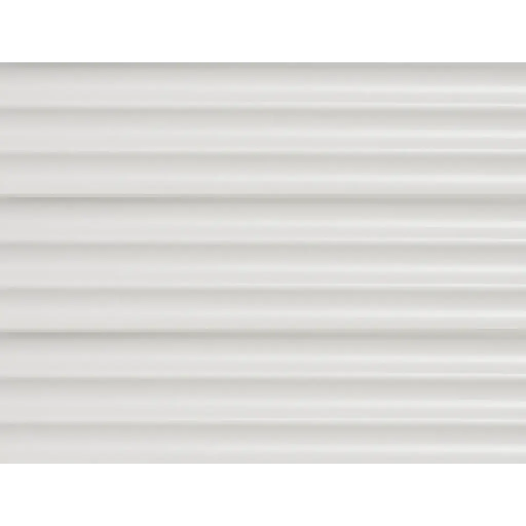 PRL-White Reeded 75 x 300mm reeded glazed wall tile, three tiles stacked