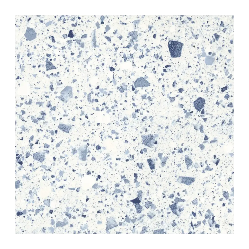 VVL-Blue 600 x 600mm terrazzo-effect porcelain tile
