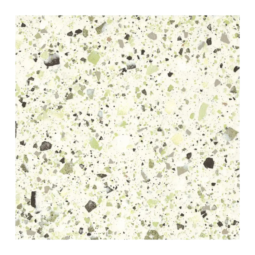 VVL-Green 600 x 600mm terrazzo-effect porcelain tile
