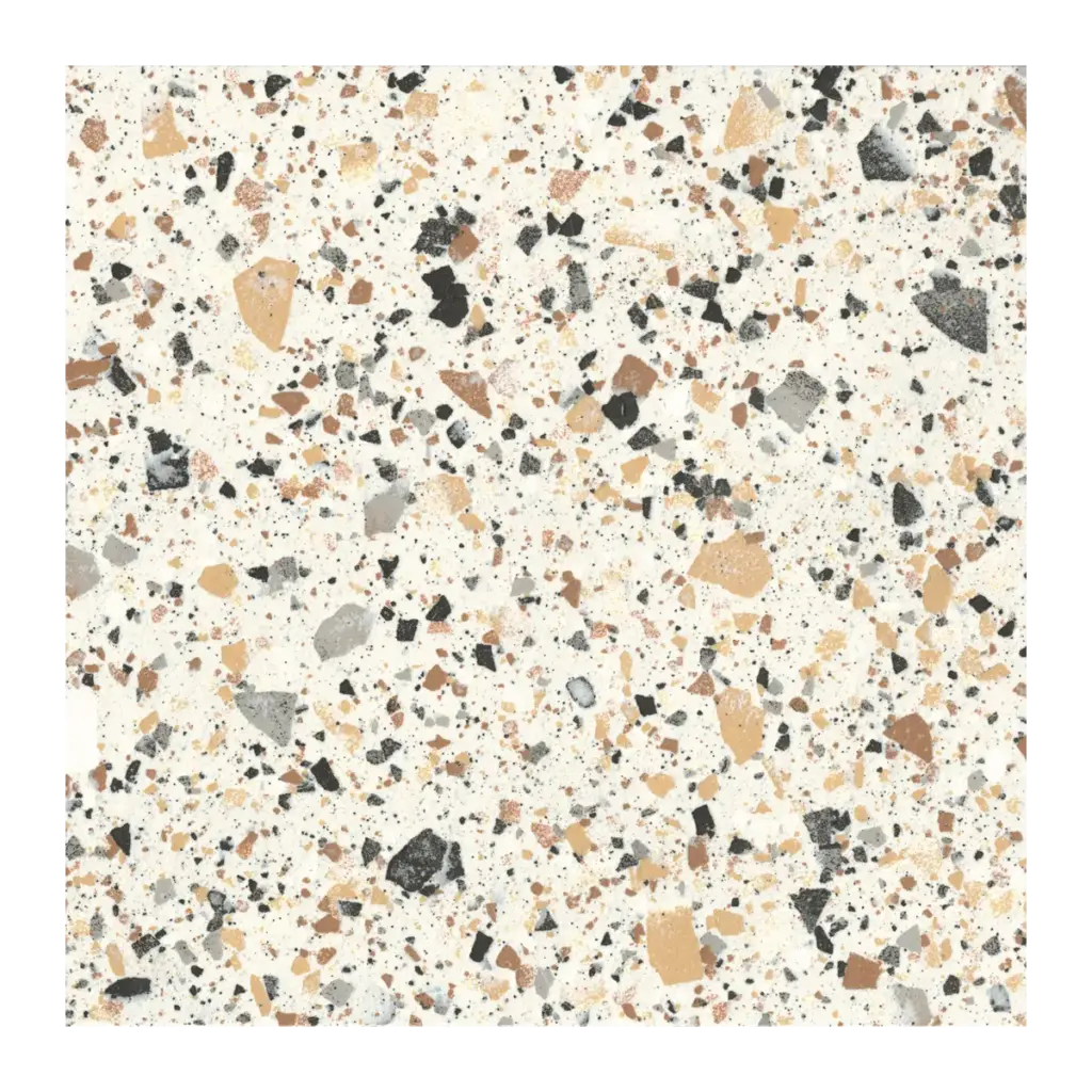 VVL-Ivory 600 x 600mm terrazzo-effect porcelain tile
