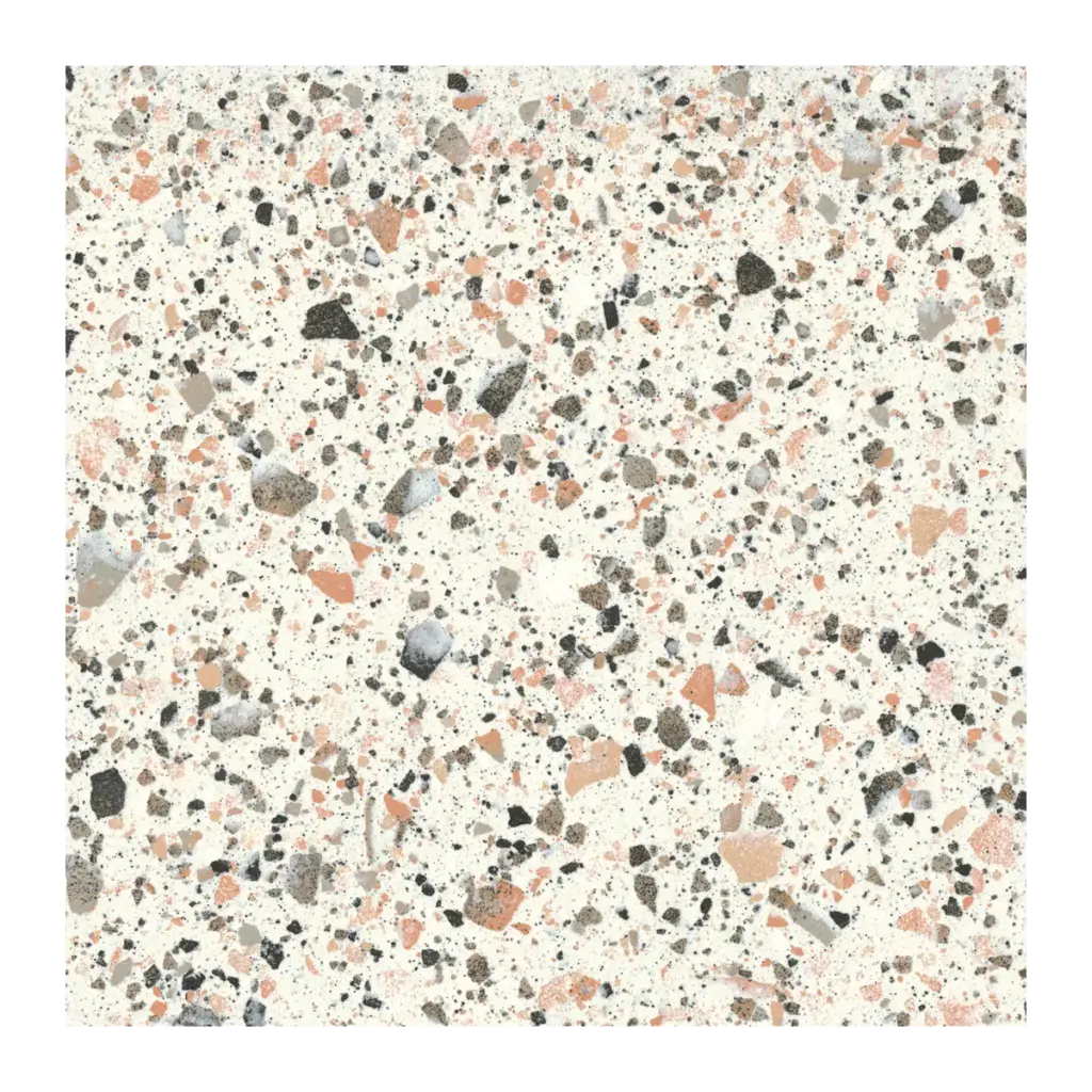 VVL-Pink 600 x 600mm terrazzo-effect porcelain tile