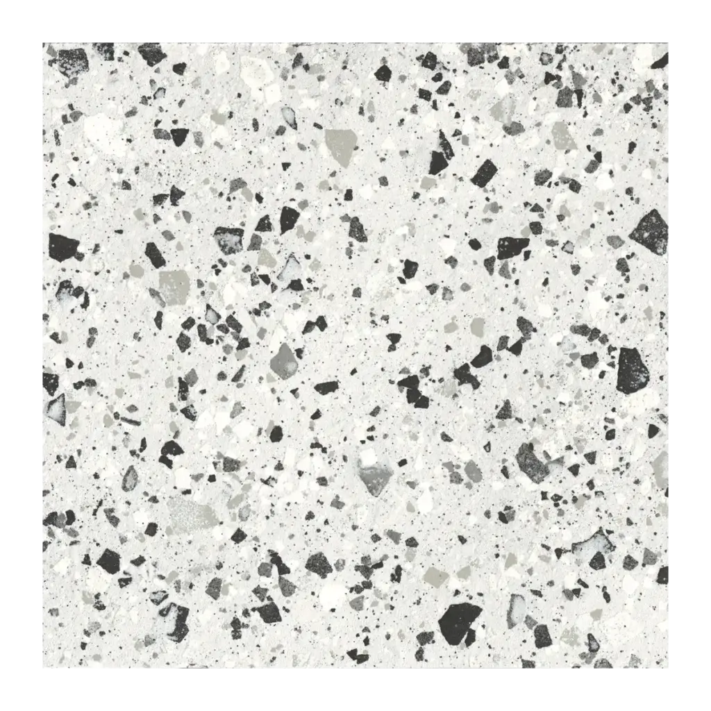 VVL-Silver 600 x 600mm terrazzo-effect porcelain tile