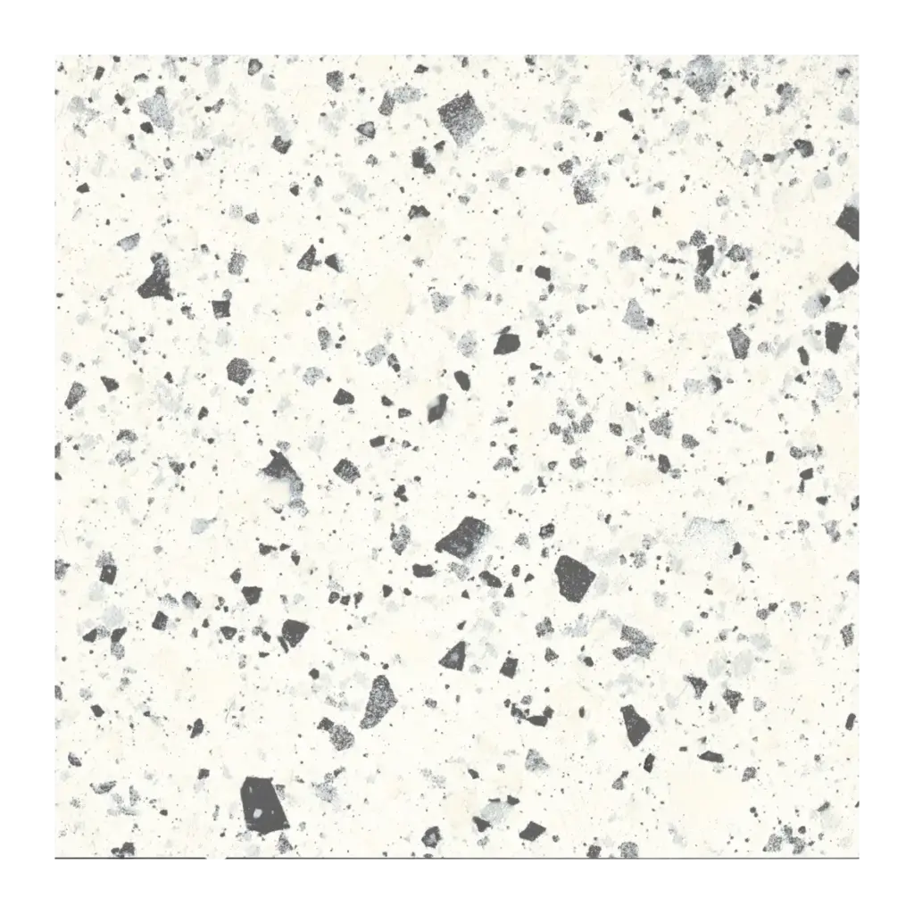 VVL-White 600 x 600mm terrazzo-effect porcelain tile